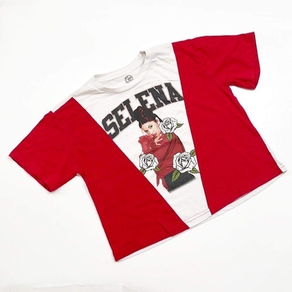 Selena short sleeve cropped t-shirt